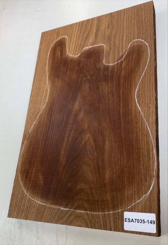 Body Swamp Ash, Choco, 2-pcs., edge-glued, 34mm Unique Piece #149